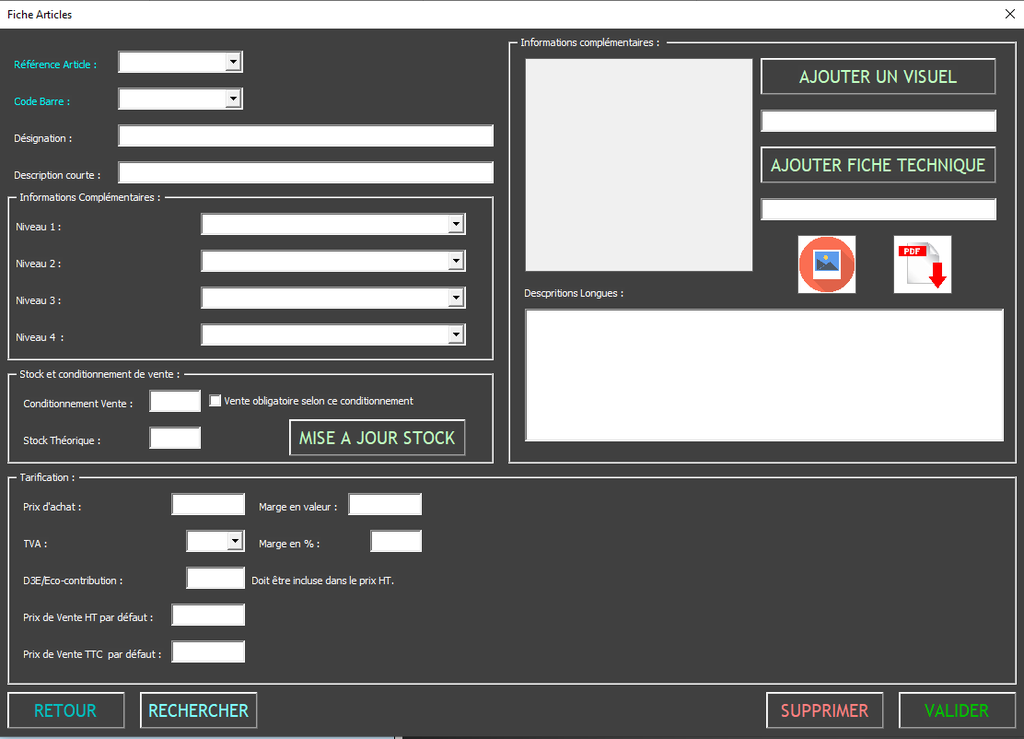 XL-CRM : relation clients et saisie de commandes