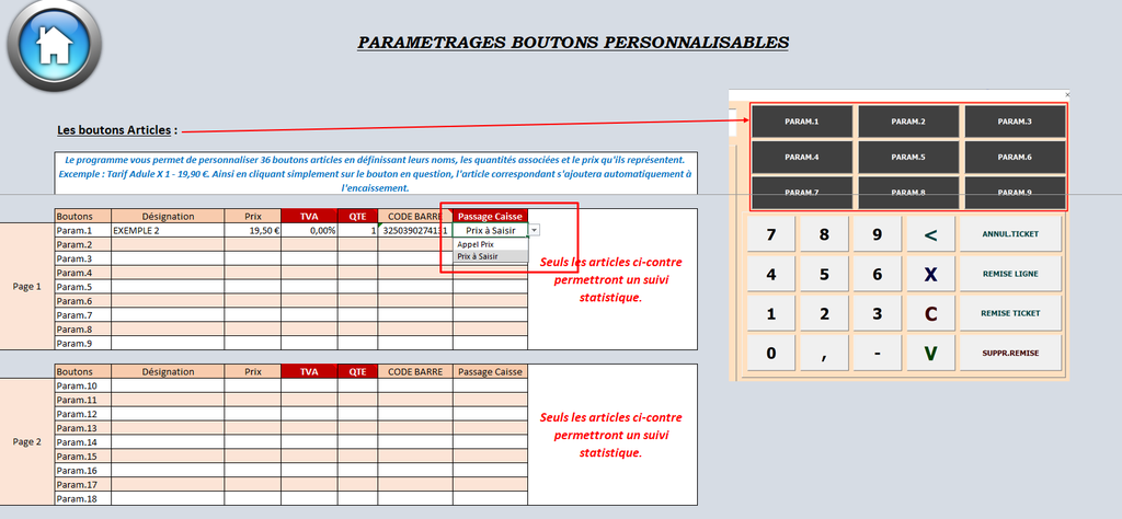 Logiciel de Caisse simplifié Easy-KS