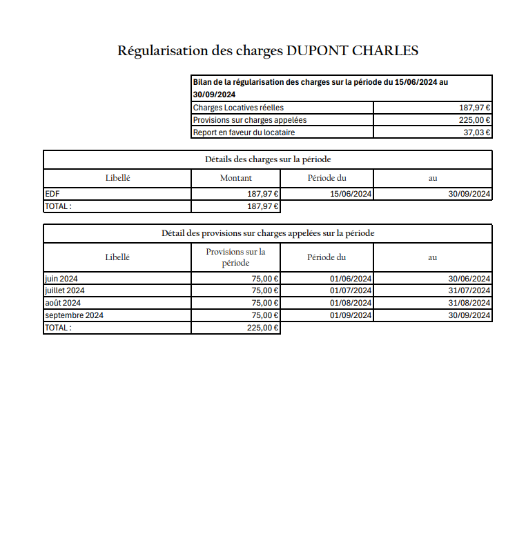 XL-Apurement Charges V5.4