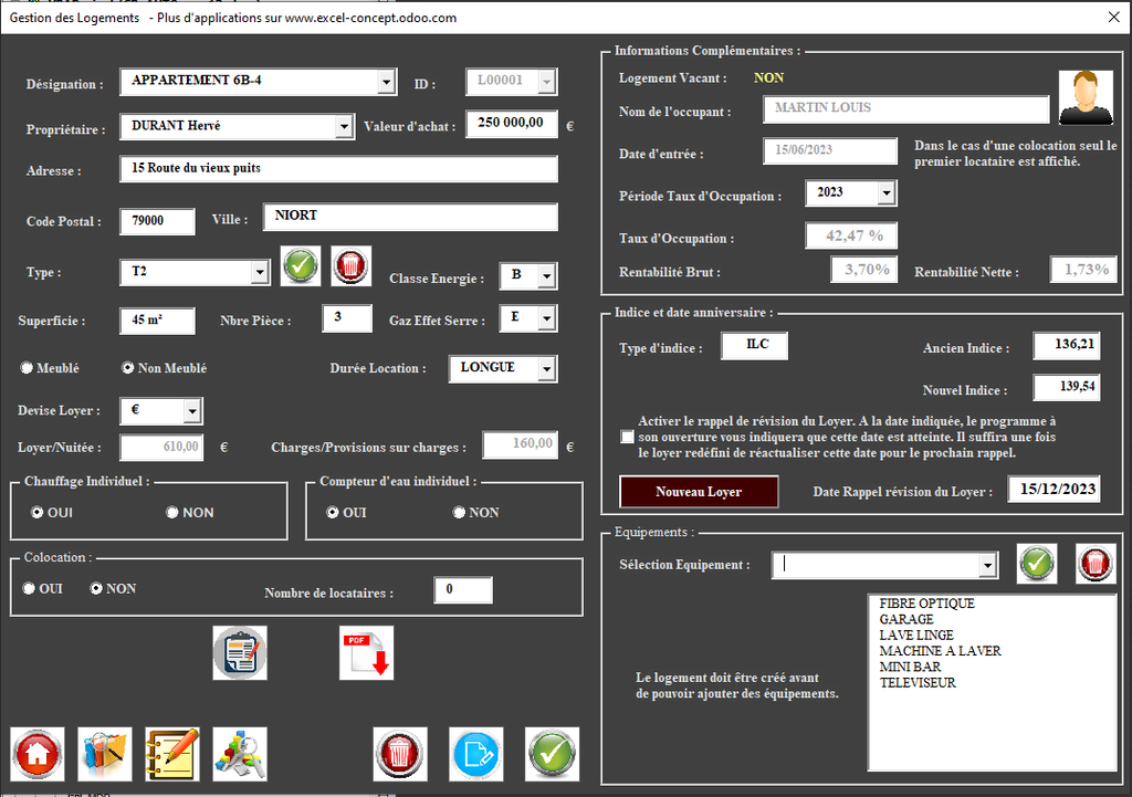 LOKIZY - Gestion Locative sous Excel - Nouvelle Version