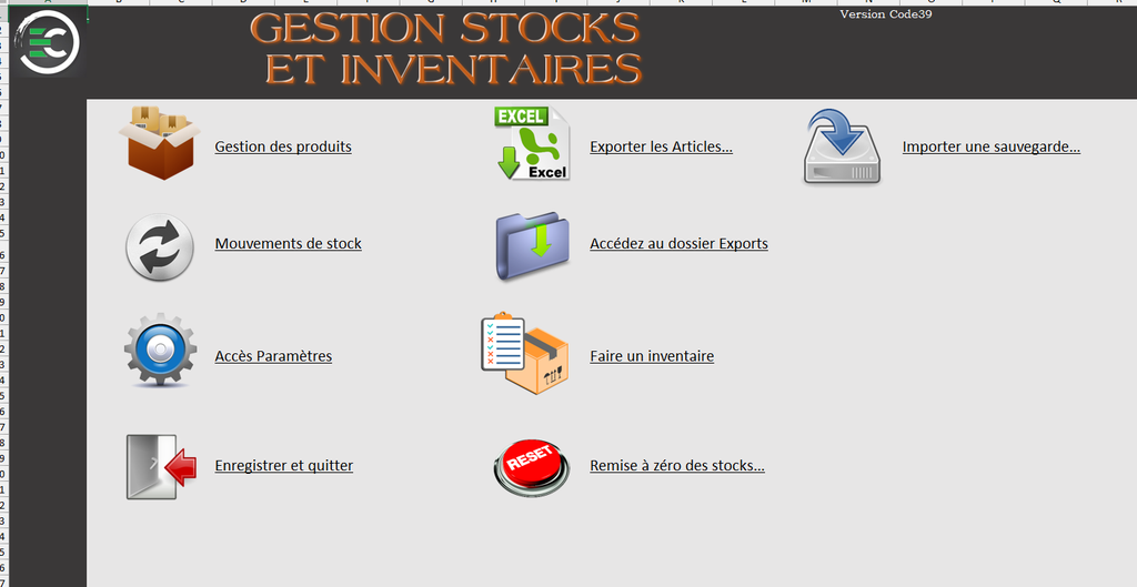 Gestion des stocks articles et d'inventaires