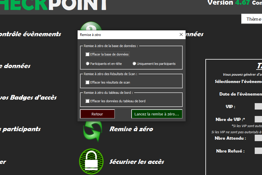 Contrôle de Présences ou d'Accès paramétrable - CheckPoint