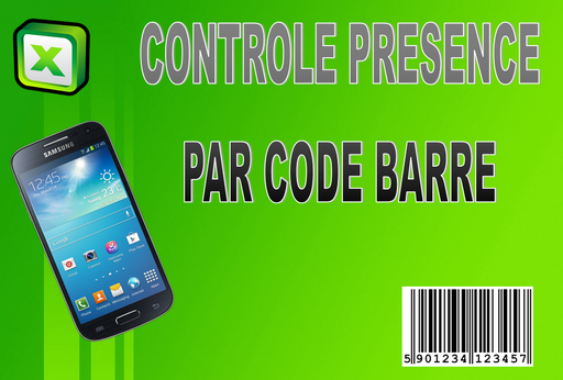 Contrôle de présence avec Code-Barres jusqu'à 6 Evènements