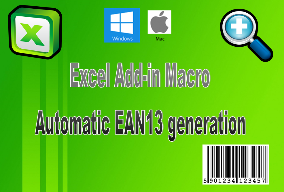 Complementary Macro Automatic EAN13 Barcode generation