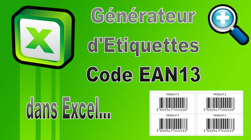 Générateur d'étiquettes avec Code-Barres EAN13