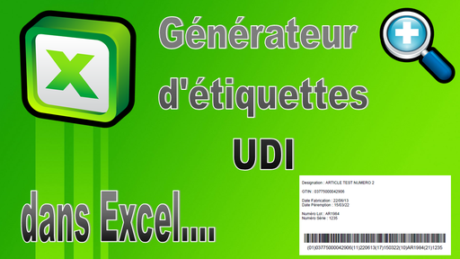 Générateur d'étiquettes avec code-barres UDI