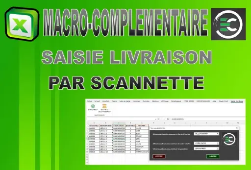 [A0078] Macro-Complémentaire Saisie Livraison par Scannette