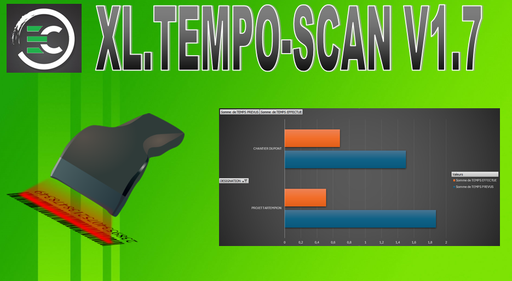 Suivi Temps de Projets par Scan de Code-barres - XL.TEMPO-SCAN V1.7
